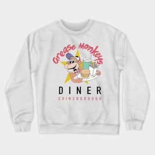 Neighbours Grease Monkeys Diner Distressed Logo Crewneck Sweatshirt